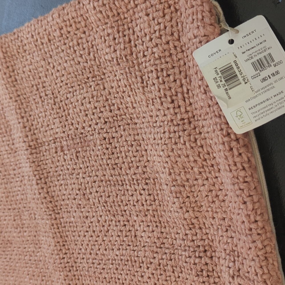 Pottery barn new pillow cover  faye textured 20x20